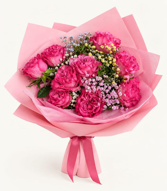 Buchet Trandafiri Garden - Country Blue