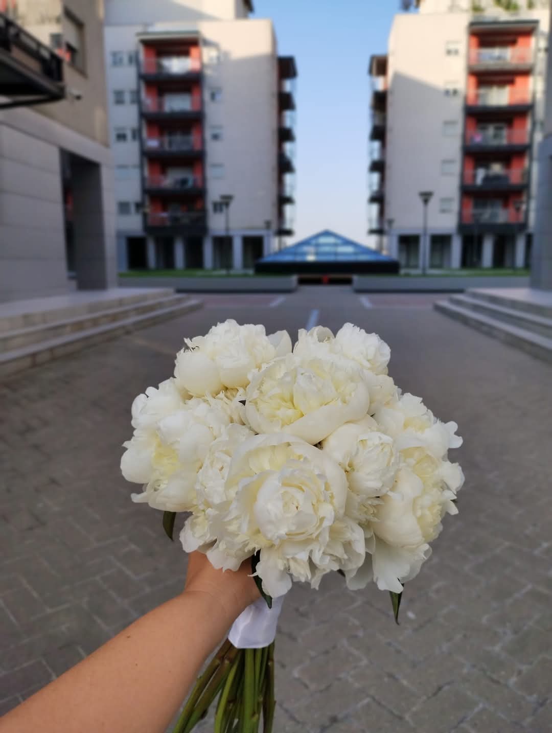 Buchet Mireasa Bujori Albi